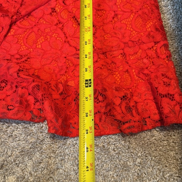 Sam Edelman Ruffled Sleeveless party Lace Dress - Picture 14 of 16